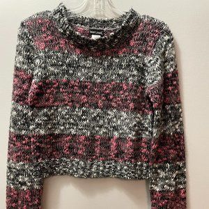 Wet Seal Women Stripped Multicolor Wool Blend  Knit Sweater